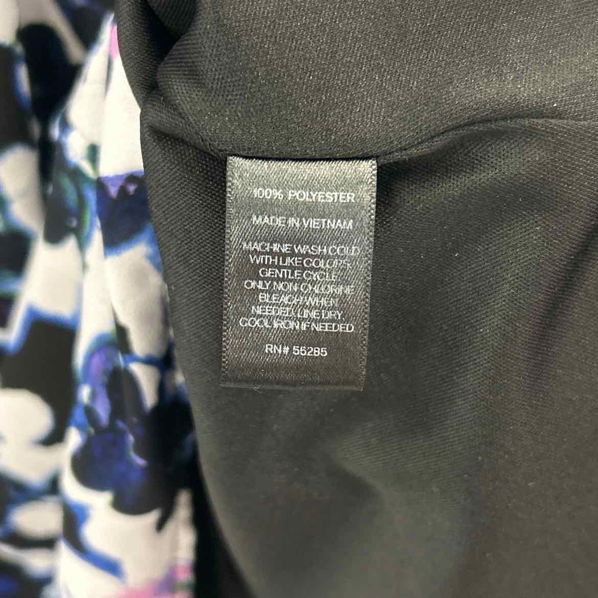 Express Size 6 Blue Black Preloved Dress