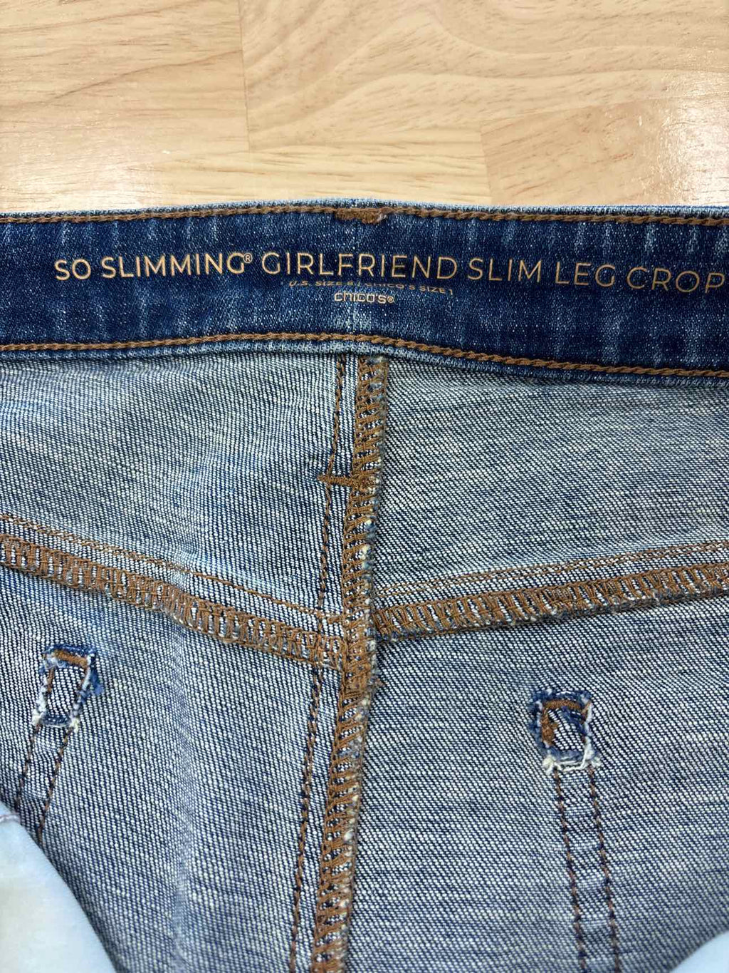 Chico's Size 1 Blue Denim Stretch Jeans