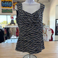 White House Black Market Size M Black Blue Preloved Sleeveless
