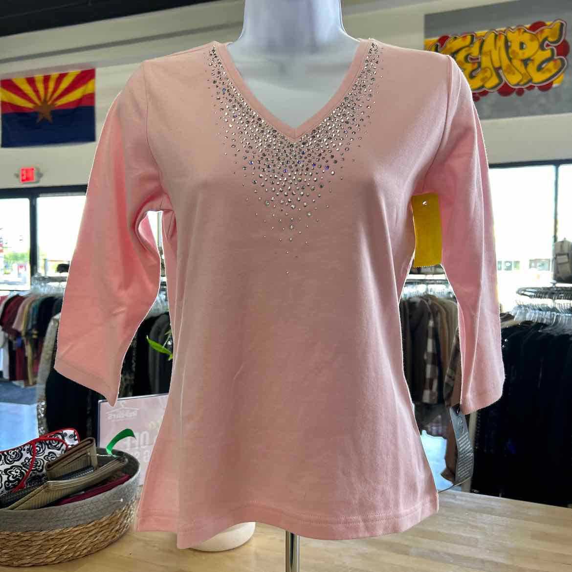 Christine Alexander Size S Pink Long Sleeve