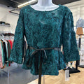 Alex Evenings Size L Green New Blouse