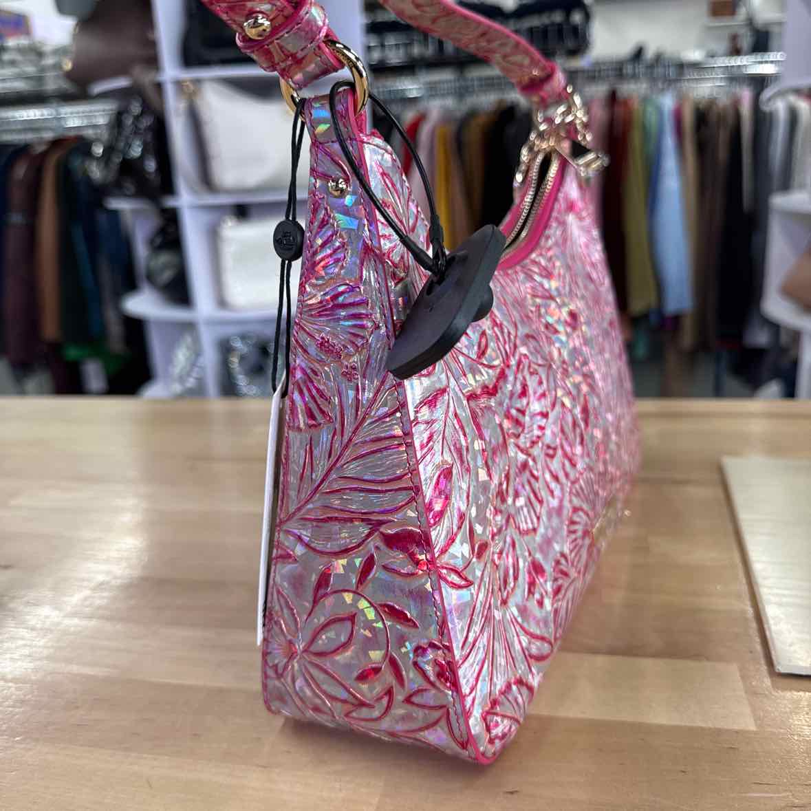 Brahmin Pink Leather Handbag