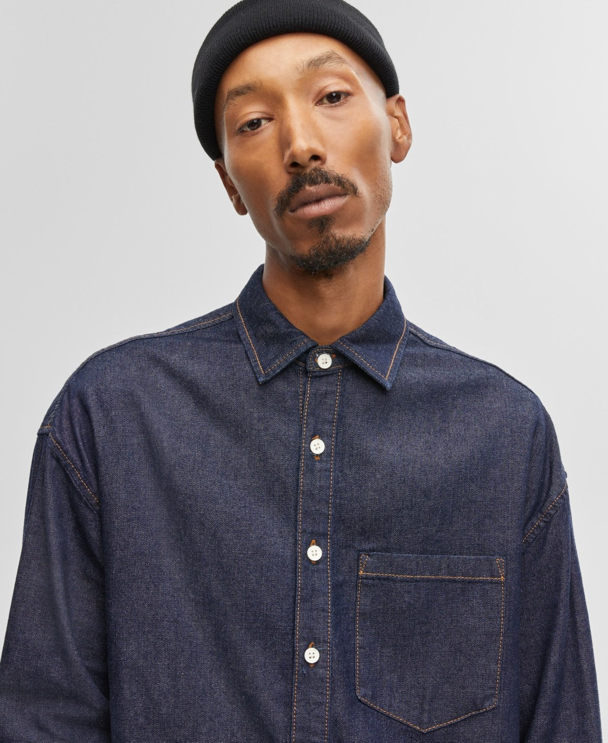 Mode Of One Size XL Blue New MENS Long Sleeve Shirt