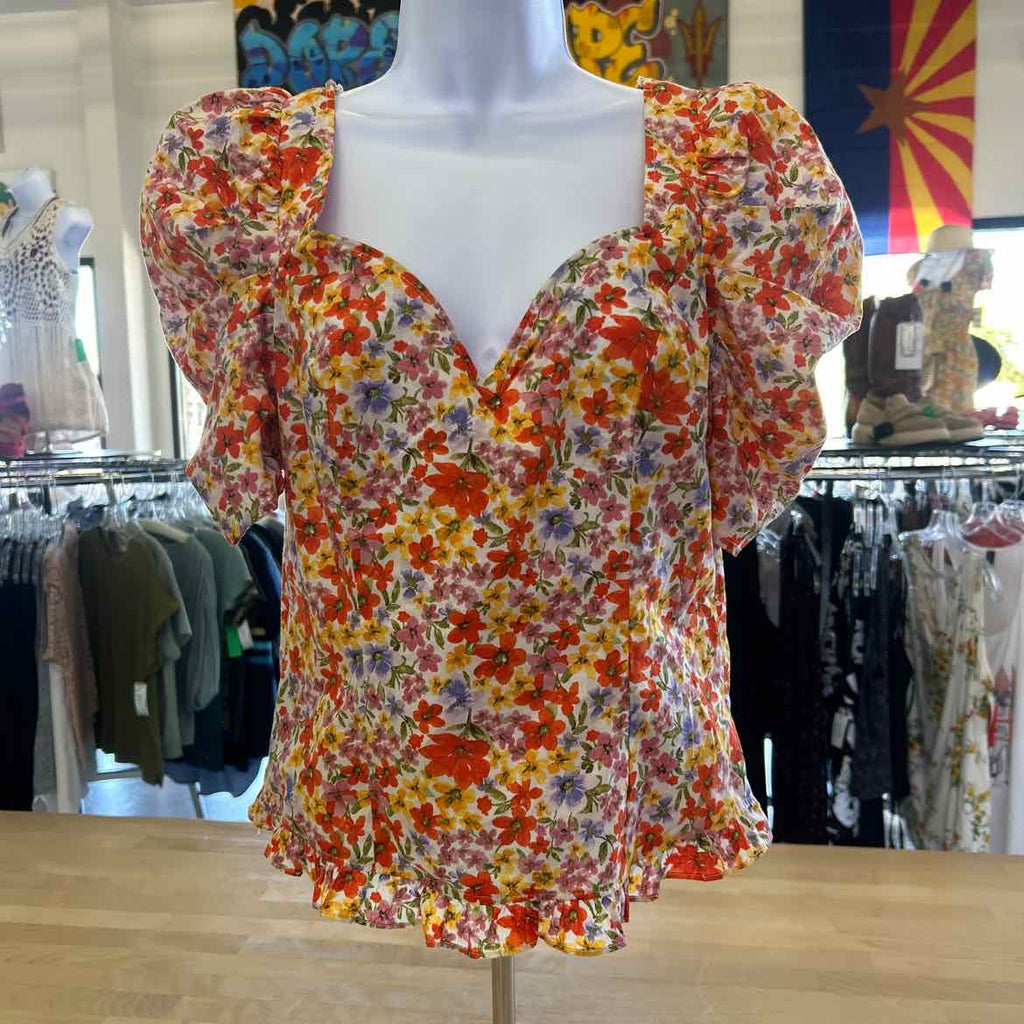 Milk&Honey Size M Orange Preloved Blouse SS