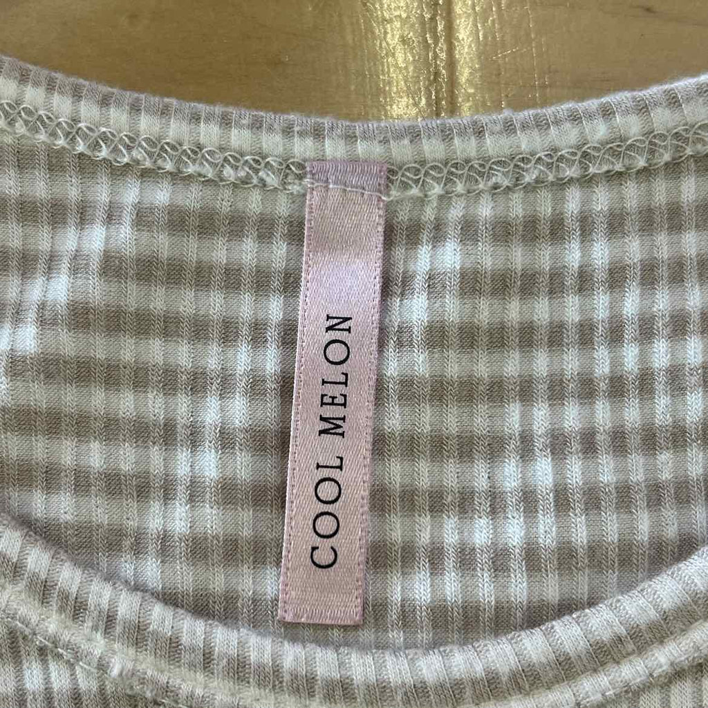 Cool Melon Size M cream/tan Preloved Dress