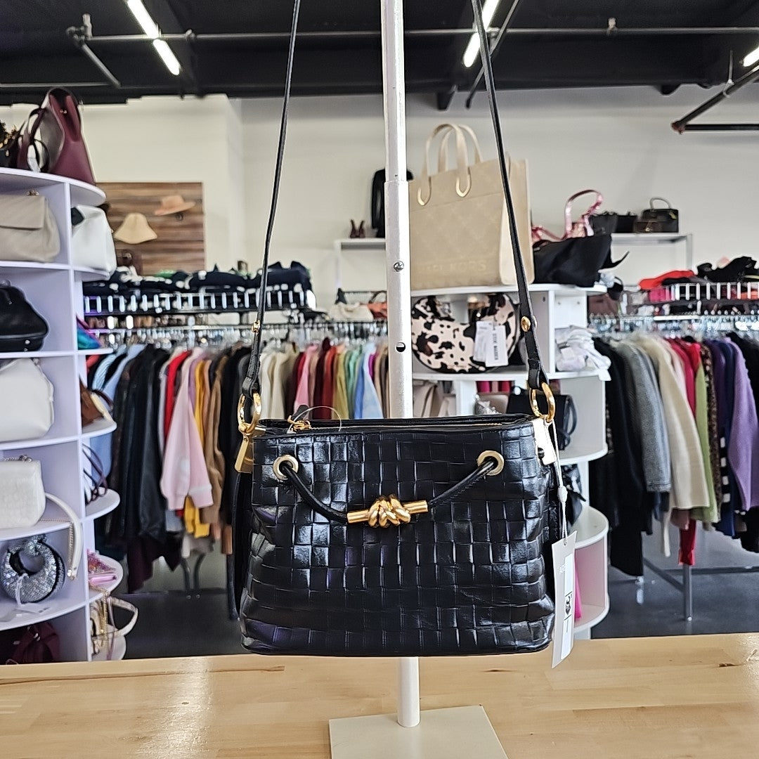 Arezzo Black crossbody Leather New Handbag