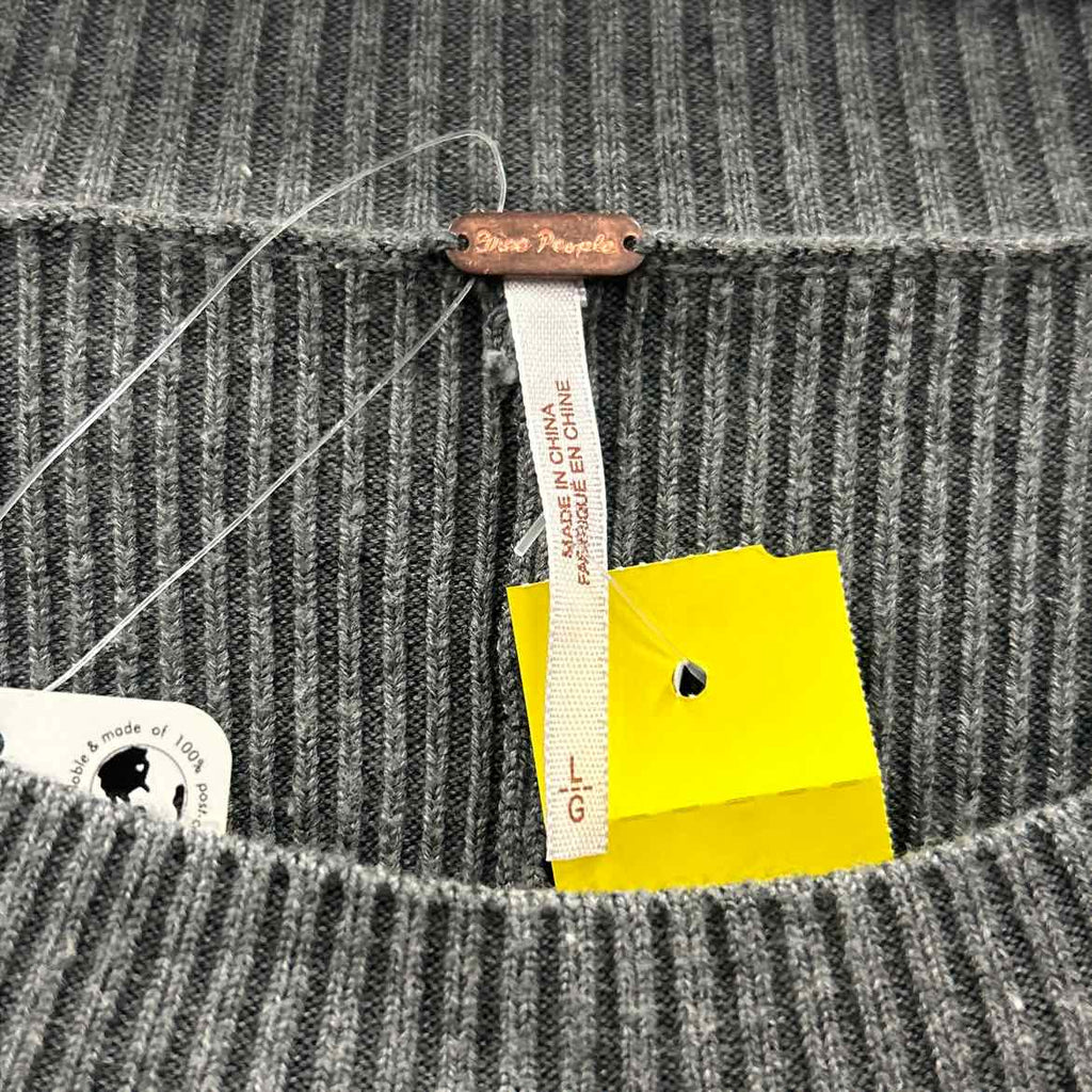 Free People Size L Gray Sweater