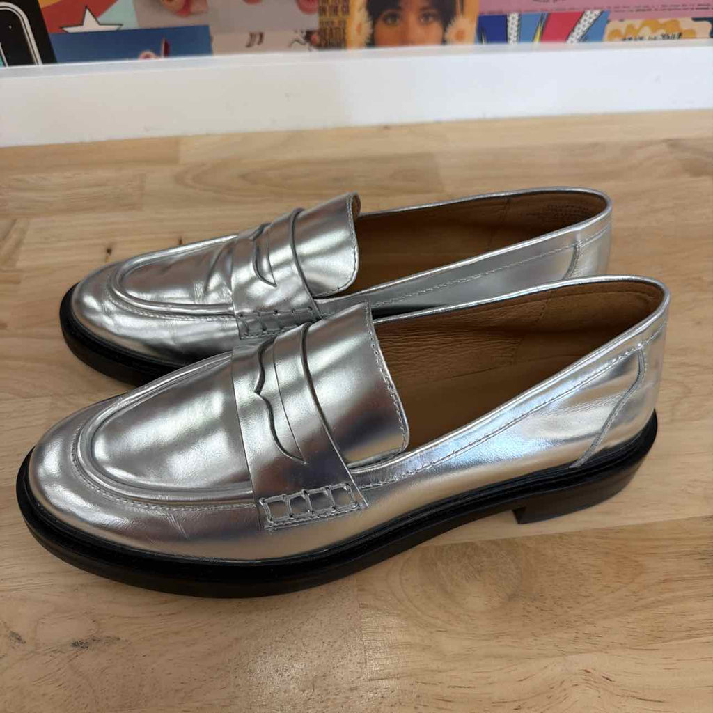 Madewell Size 10 Silver New Flats