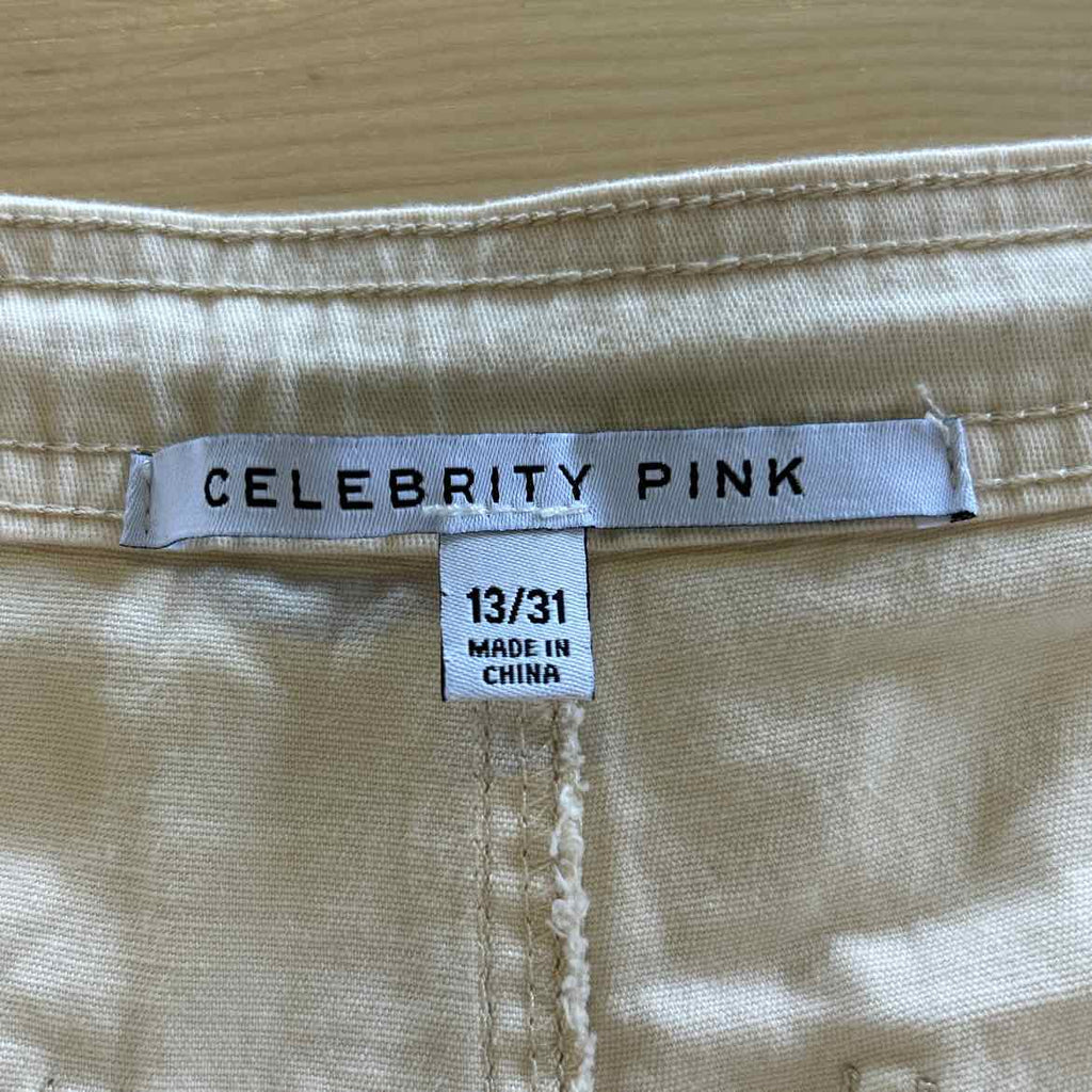 Celebrity Pink Juniors' Relaxed Cargo Pants - Sand