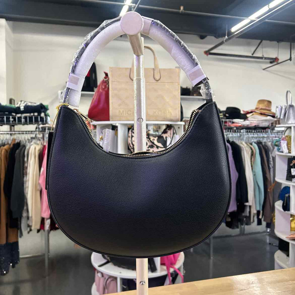 Like Dreams Noemie Half Moon Shoulder Bag - Black