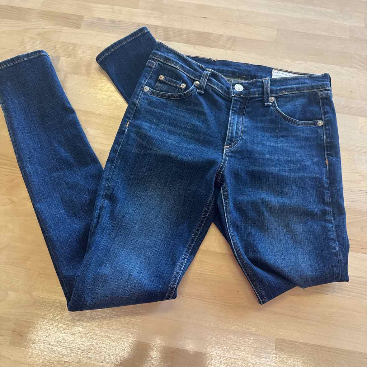 Rag & Bone Size 27 Blue Skinny Jeans
