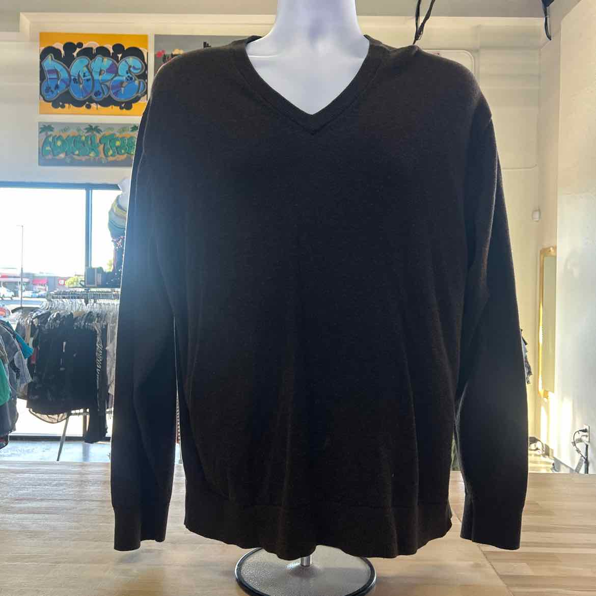 Daniel Cremieux Size XL Brown Preloved MENS Sweater