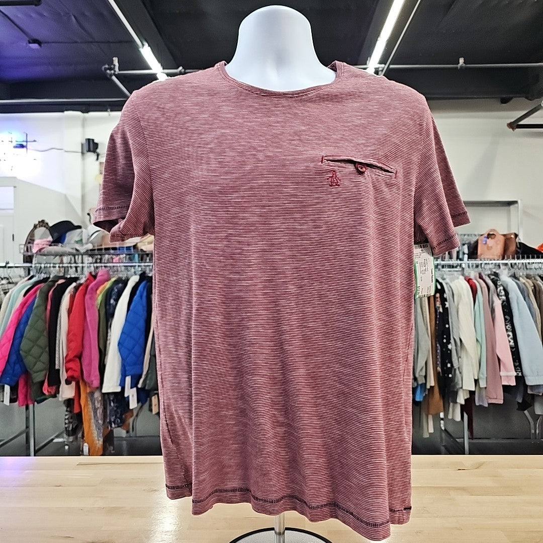 Penguin Men's Size M Burgundy MENS T-shirt