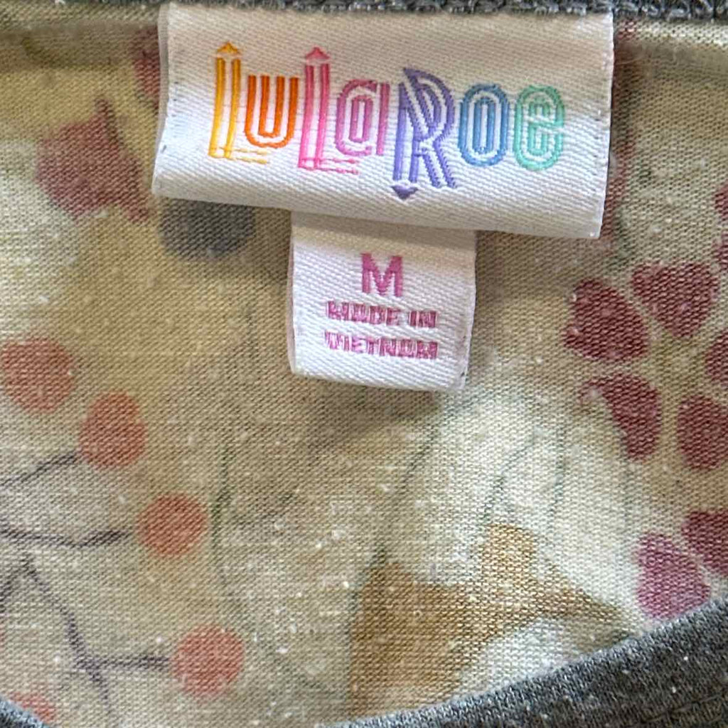 LulaRoe Size M Yellow T-shirt
