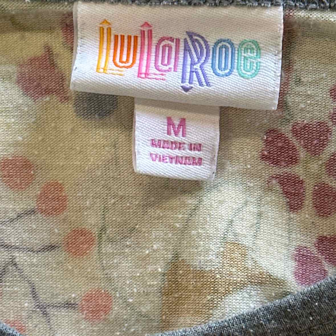 LulaRoe Size M Yellow T-shirt
