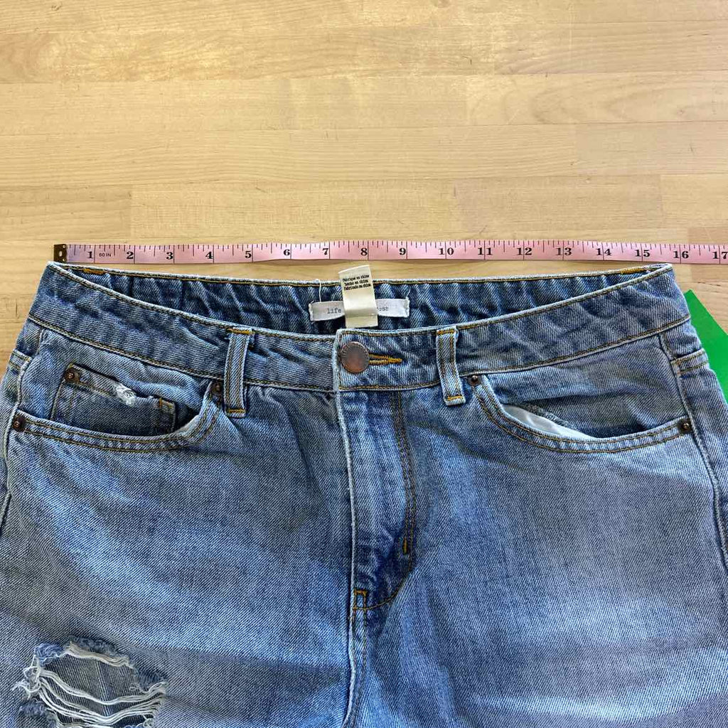 Life In Progress Women Size 27 Blue Denim Preloved Shorts