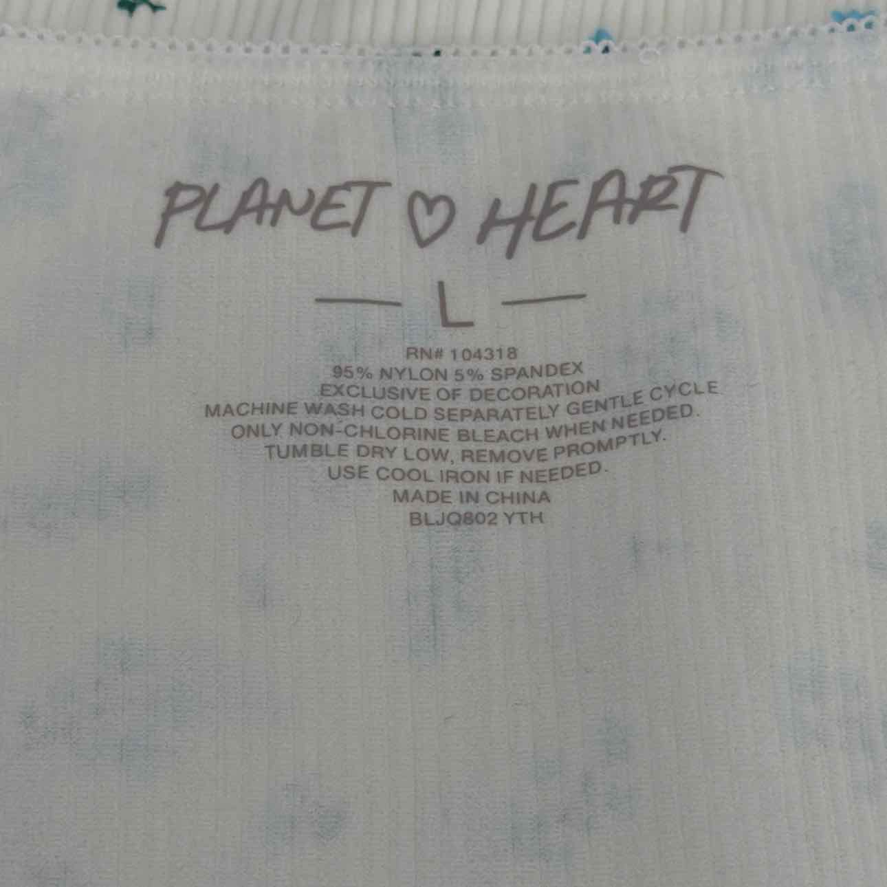 Planet Heart Size L Ditsy Seamless Long Sleeve