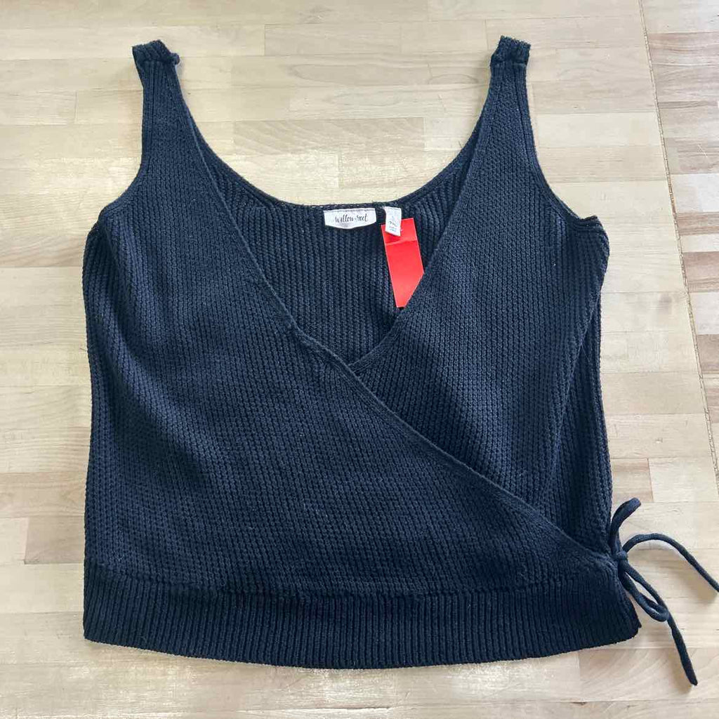 Willow & Root Size M Black Knit Preloved Tank