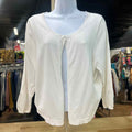 Lane Bryant Size 18 White Preloved Cardigan