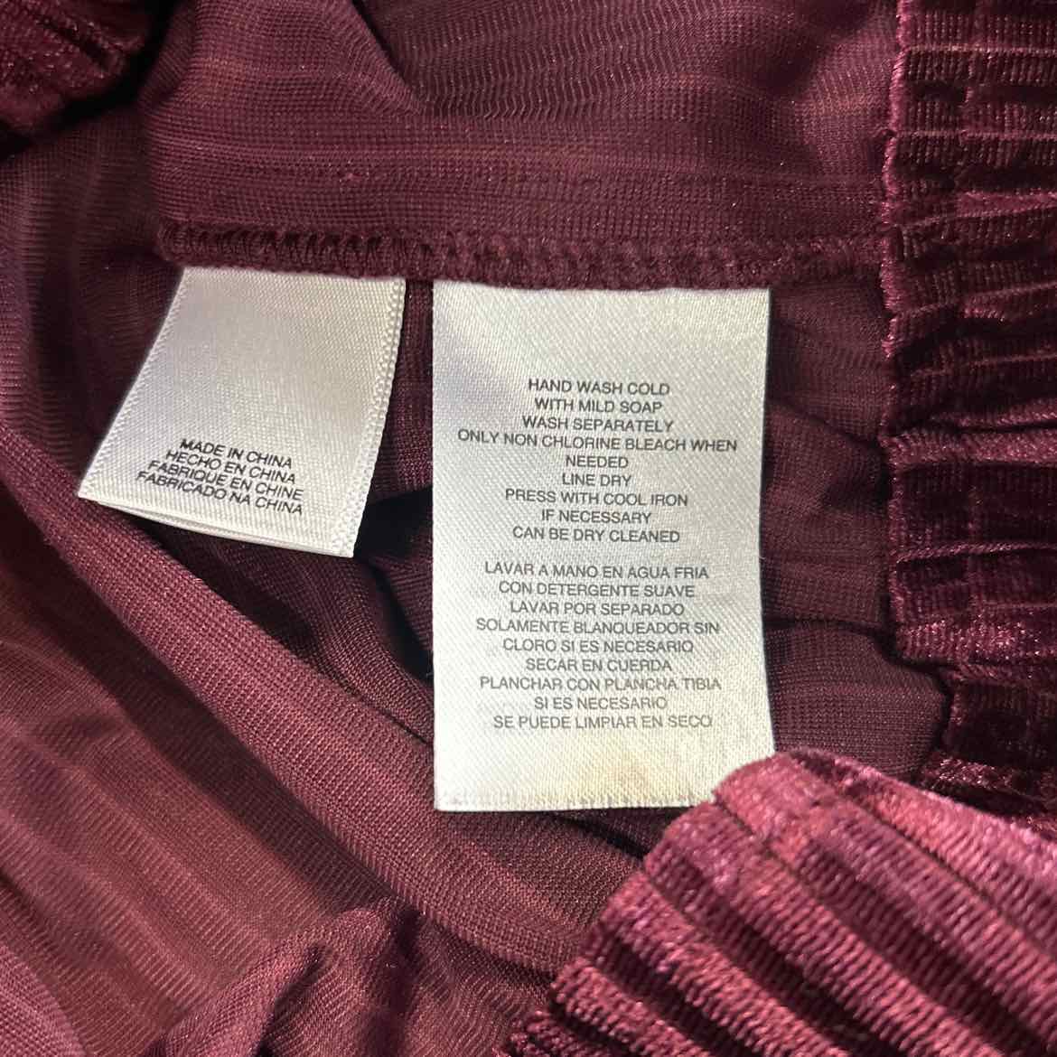 Rachel Size S Wine Velvet Corduroy Preloved Pants