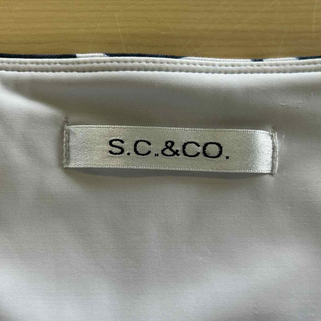 S.C. & Co. Size S Blue & White Preloved Skirt