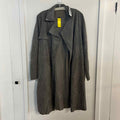 Blank NYC Size S Gray Suede Preloved Trenchcoat