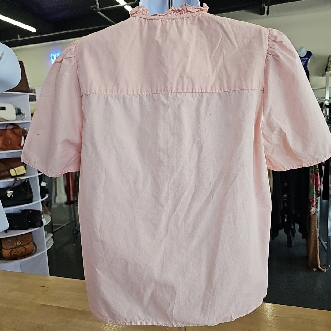H&M Size 6 Pink Preloved Blouse SS