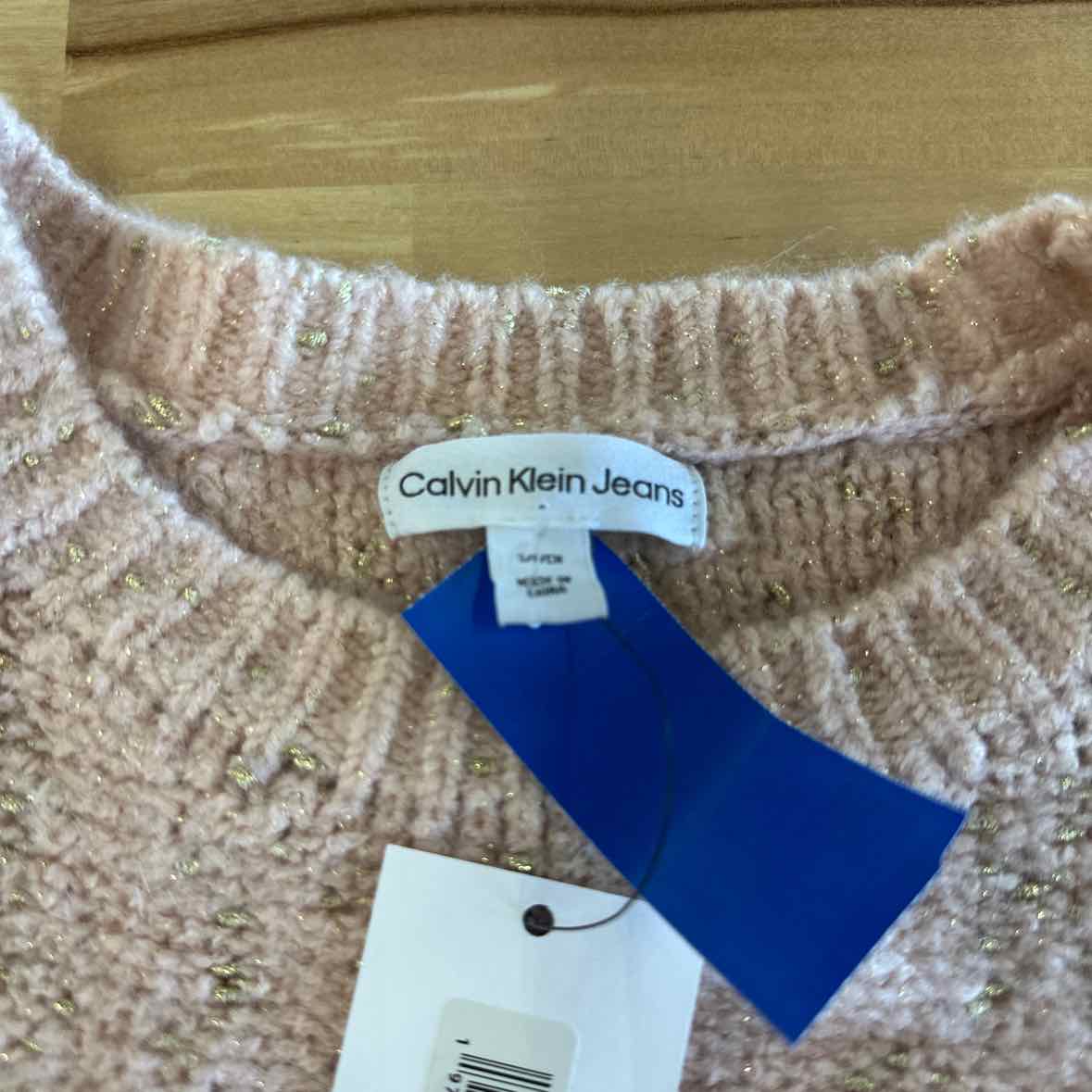 Calvin Klein Size S Pink New Sweater