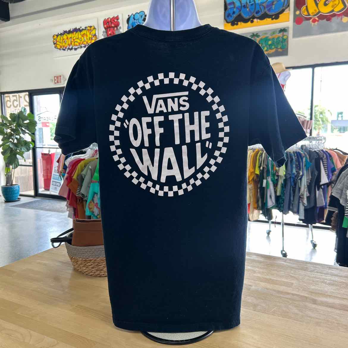 Vans Size M Navy Preloved T-Shirt SS