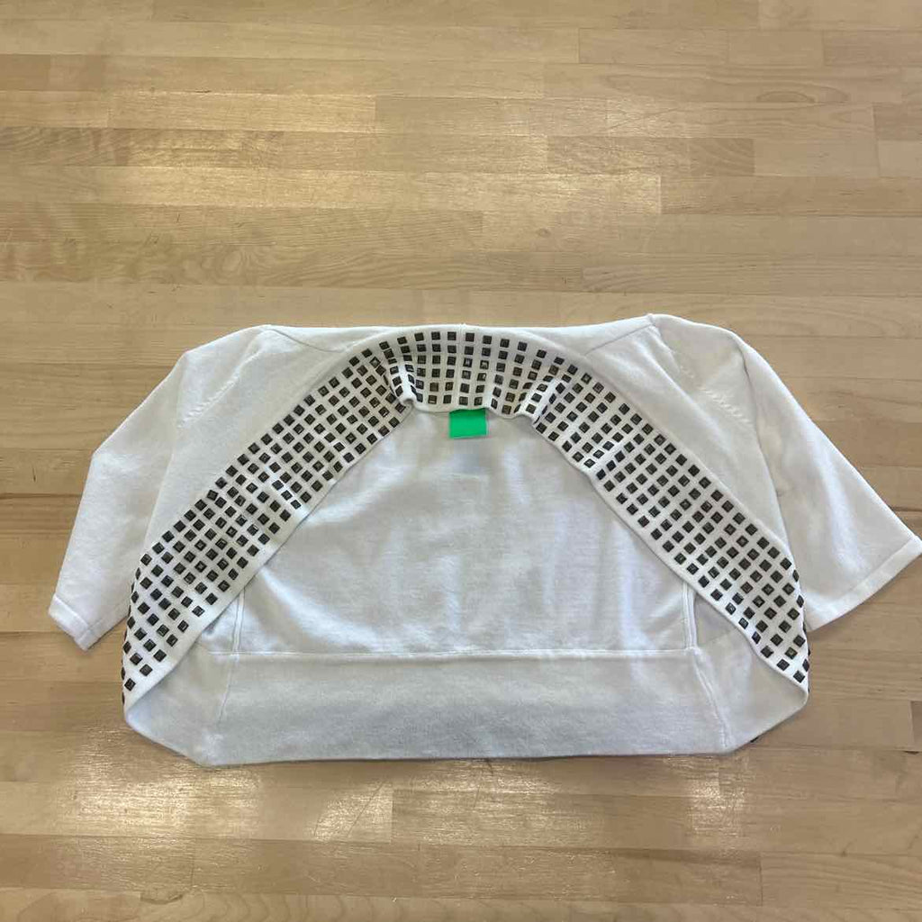 body central Size S White Preloved Cardigan