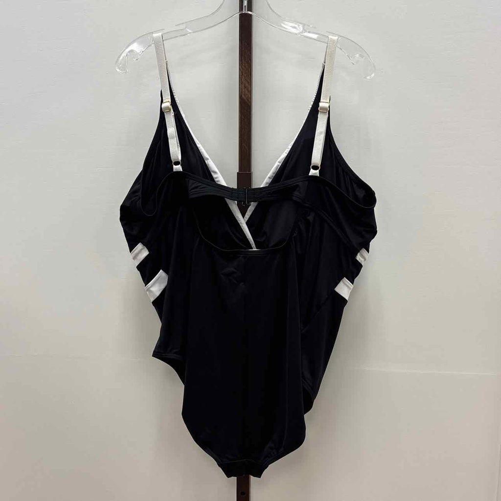 LaBlanca Size 22 Black Cream Swimsuit