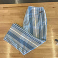 Liz Claiborne Size 10P Blue White Preloved Capris