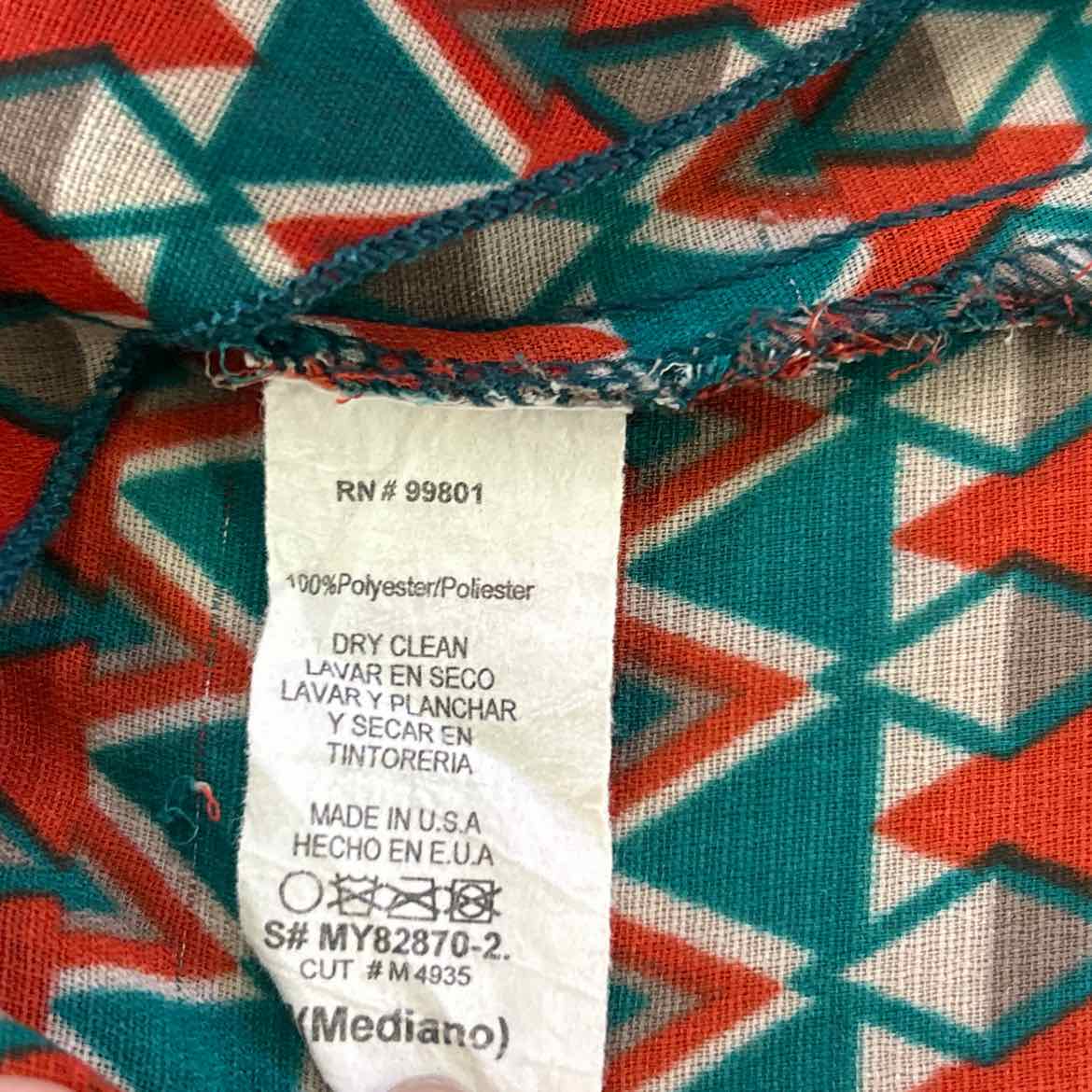 My story Size M orange green beigge Preloved Coverup