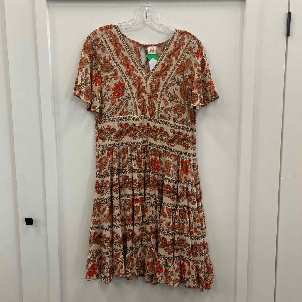 Bila Size S Orange Preloved Dress