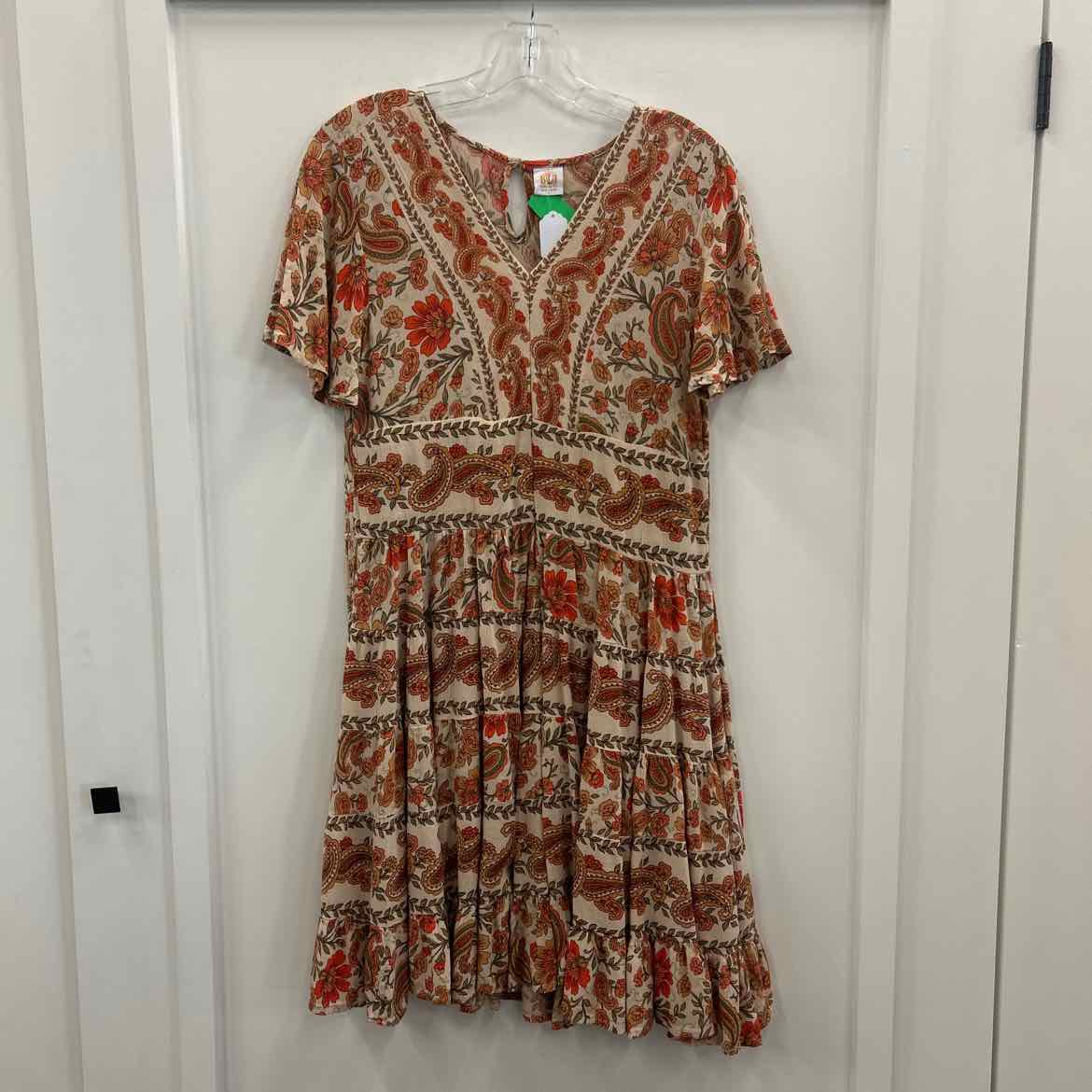 Bila Size S Orange Preloved Dress