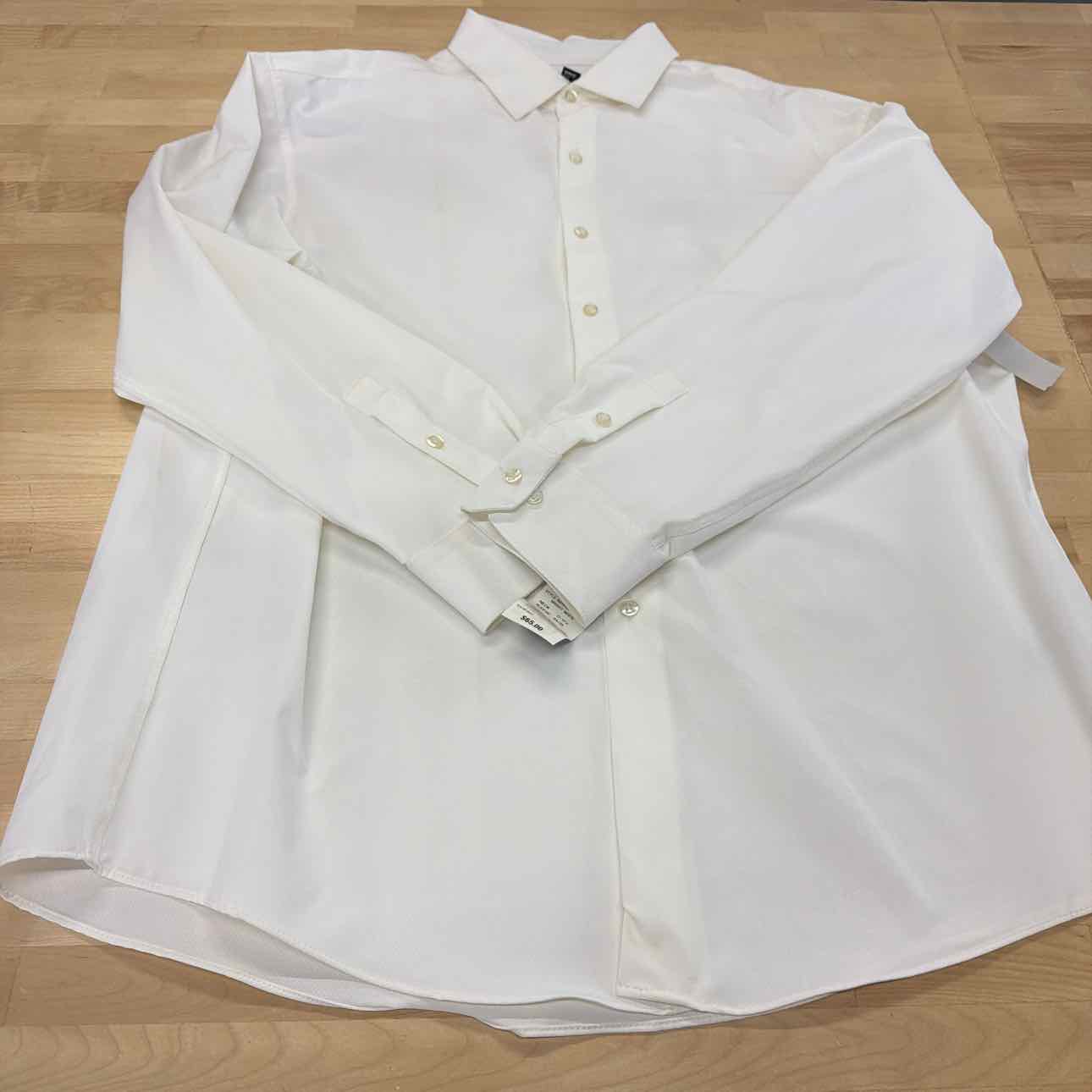 Alfani Mens Travel Ready Button Down Dress Shirt