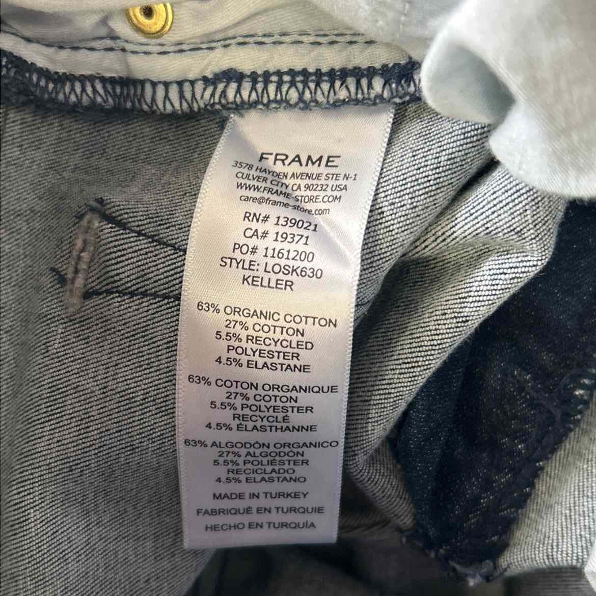 Frame Size 1 Blue Denim Jeans