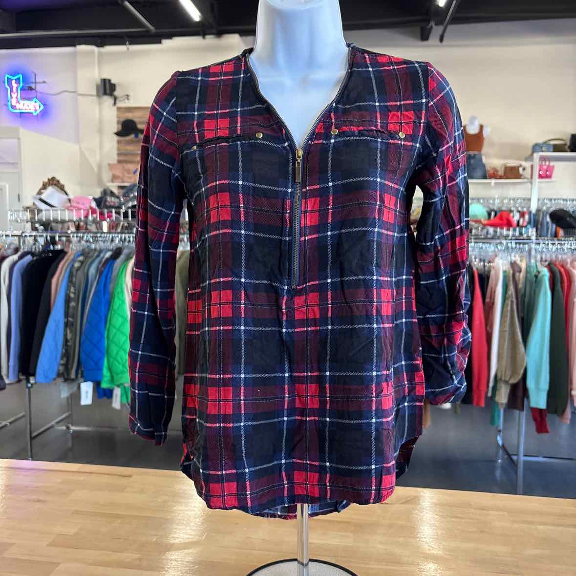New Look Size S Red & black flannel