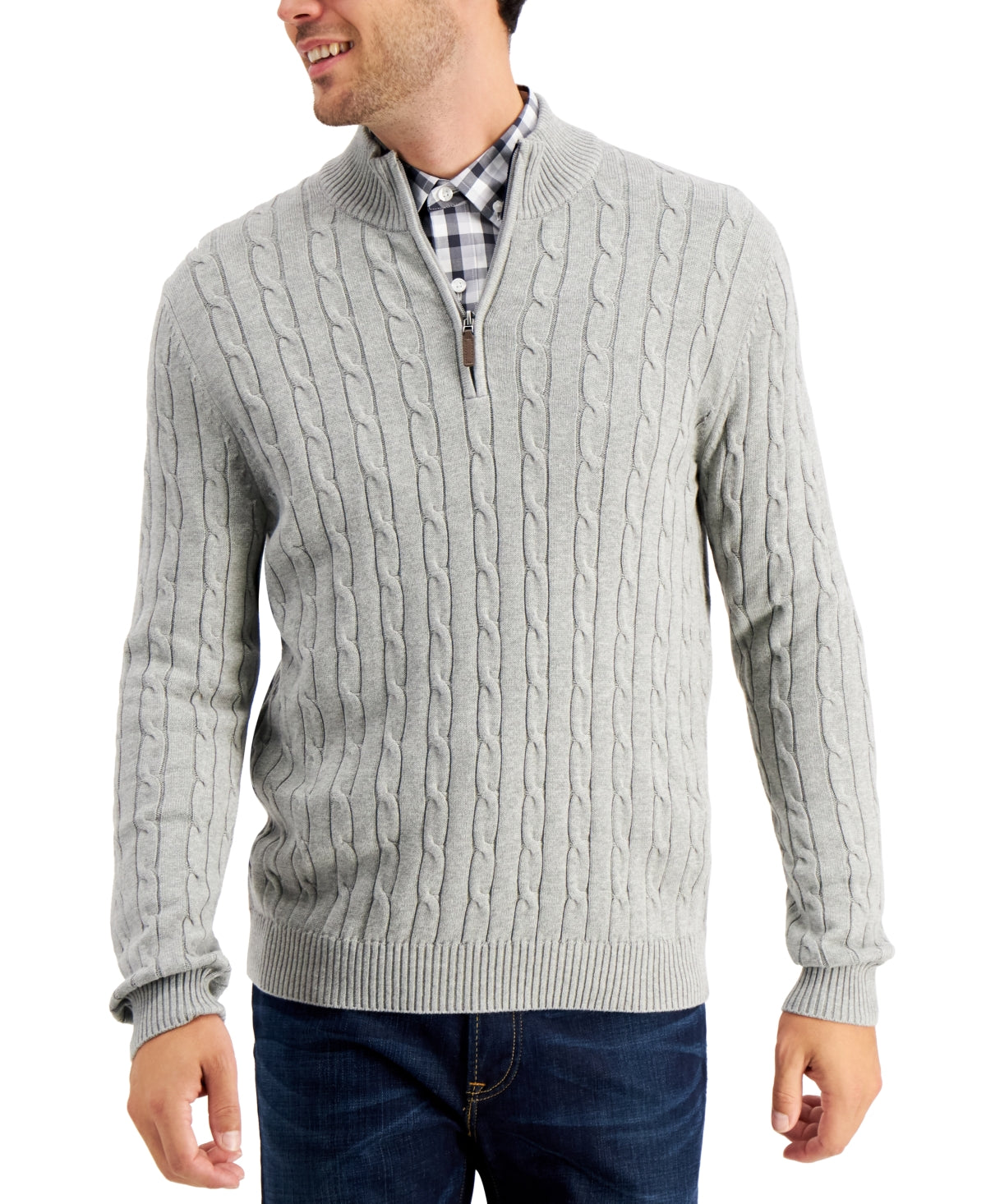 Club Room Size M Gray MENS Sweater