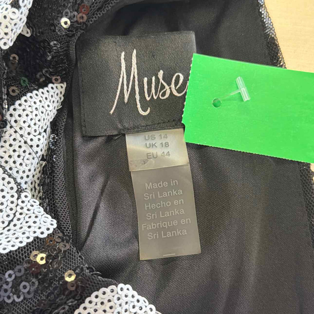 Muse Women's Sequined Criss-Cross Halter Top