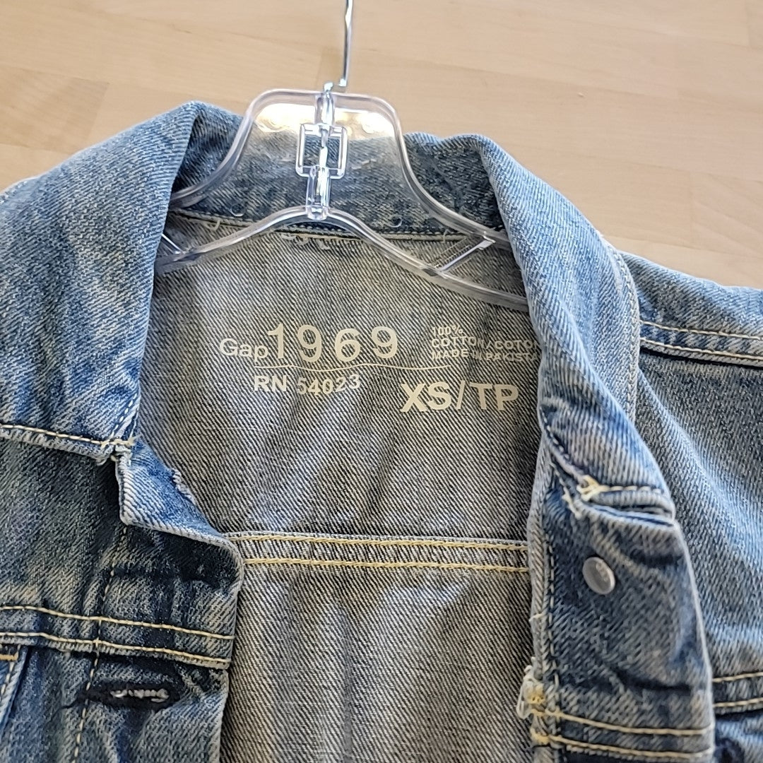 Gap Size XS Blue Denim Vest