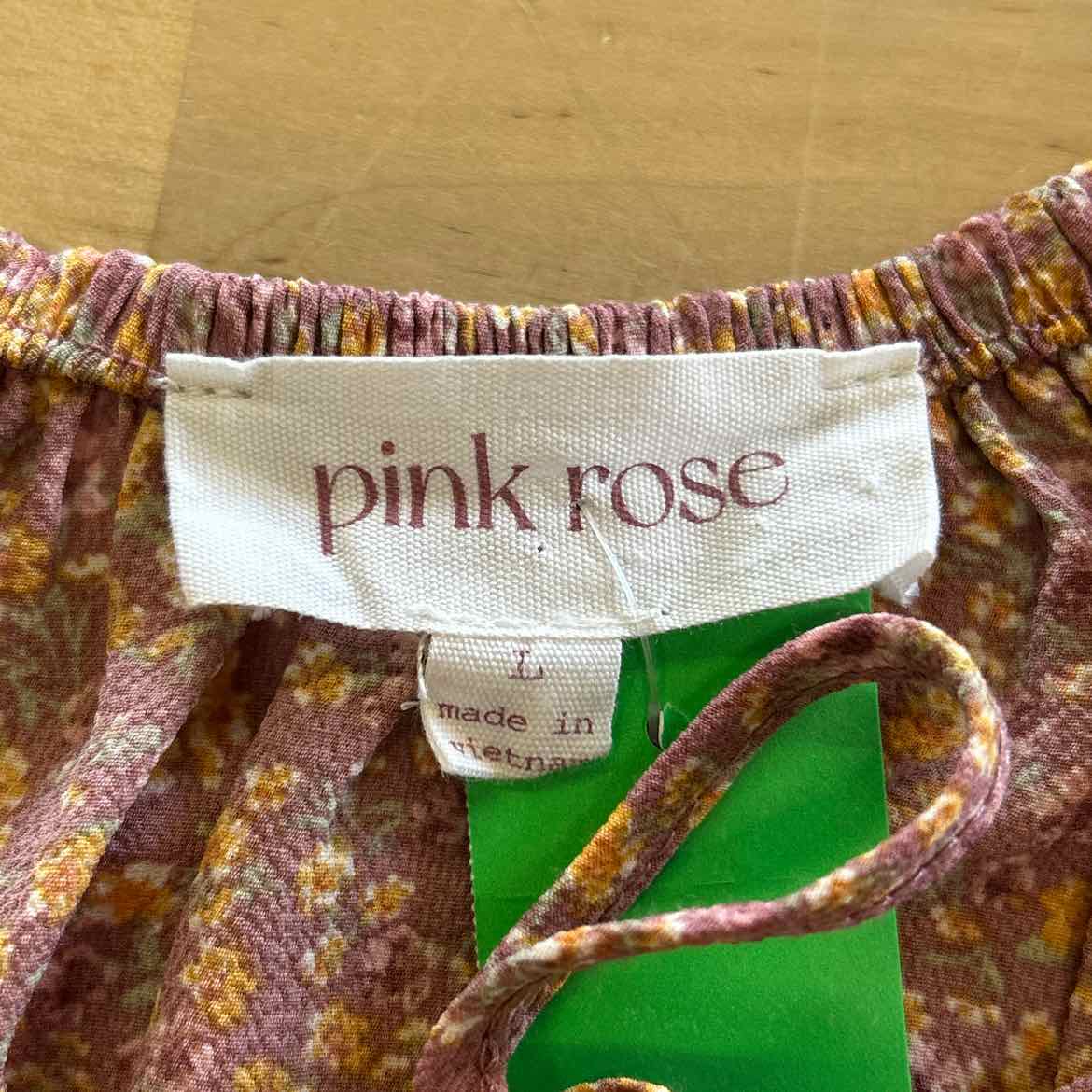 pink rose Size L Pink Preloved Blouse SS