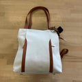 Valentina White Leather Preloved Handbag