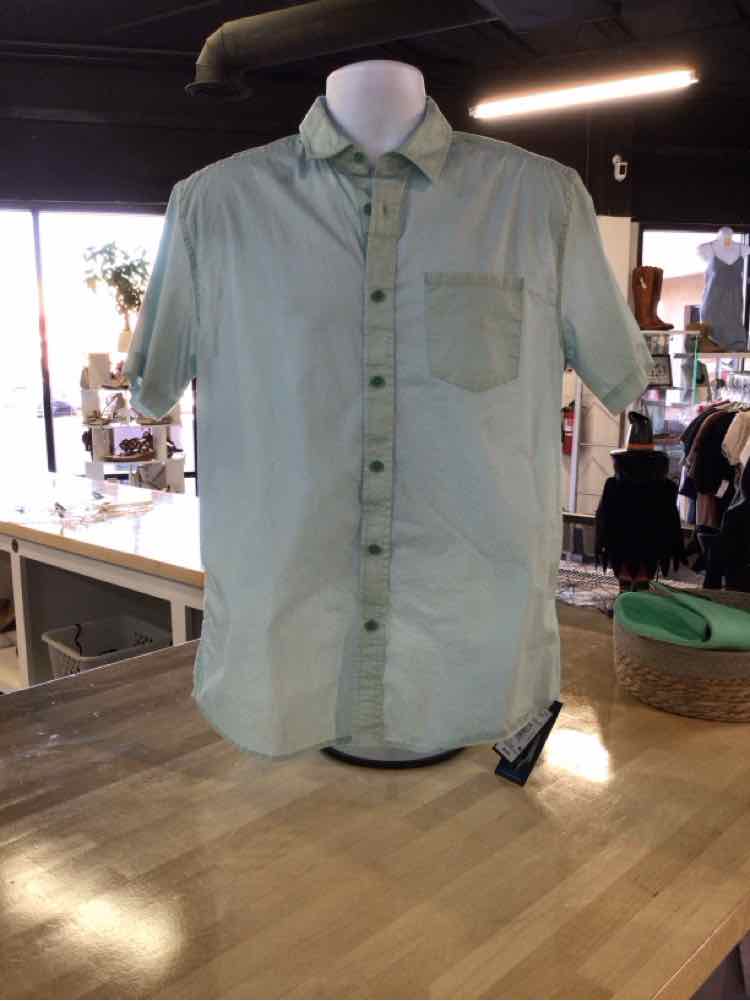 Kenneth Cole Size L Teal New MENS Button Down Shirt