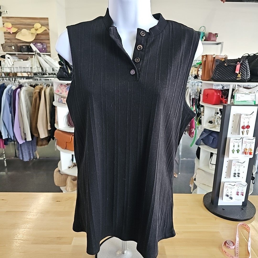 Bobeau Size M Black Preloved Sleeveless