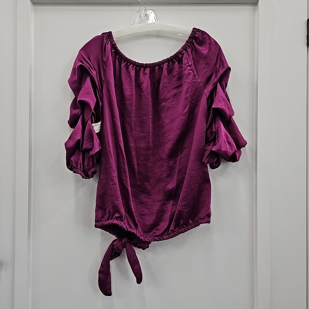 Vince Camuto Size M Purple New Blouse SS