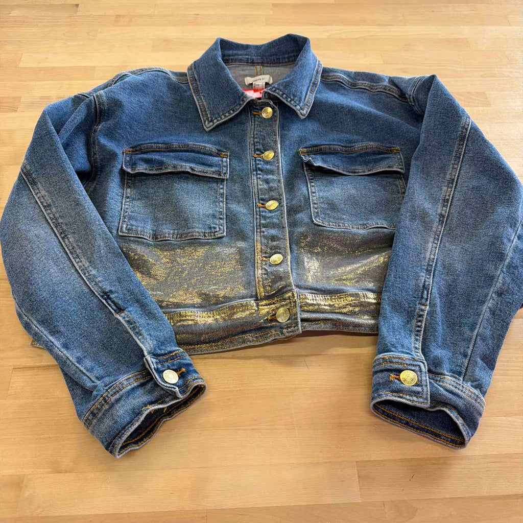 Forever 21 Size 0X Gold Denim Preloved 2 pc sets