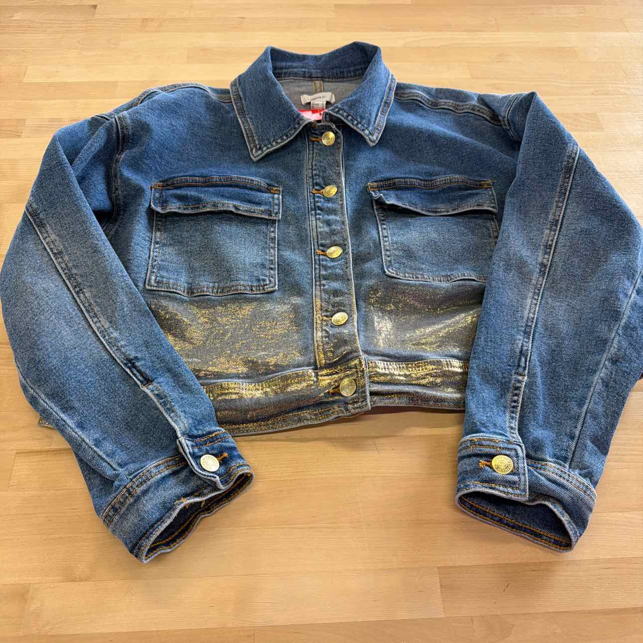 Forever 21 Size 0X Gold Denim Preloved 2 pc sets