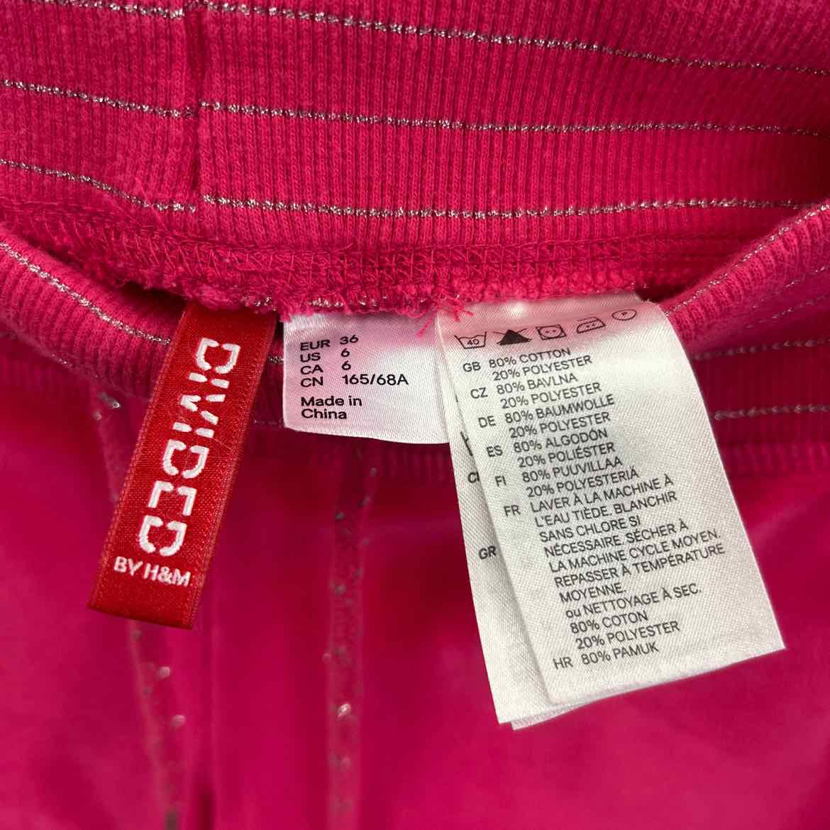 Divided Size M Pink Velvet Preloved Sweatpants