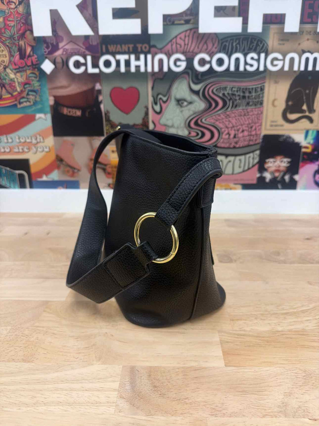 Steve Madden Black Vegan Purse